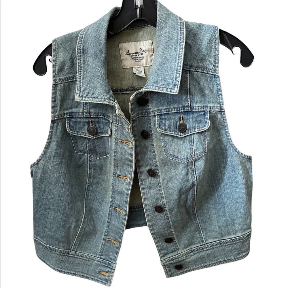 American Rag Razorback Jean Vest size OX ( plus size)
